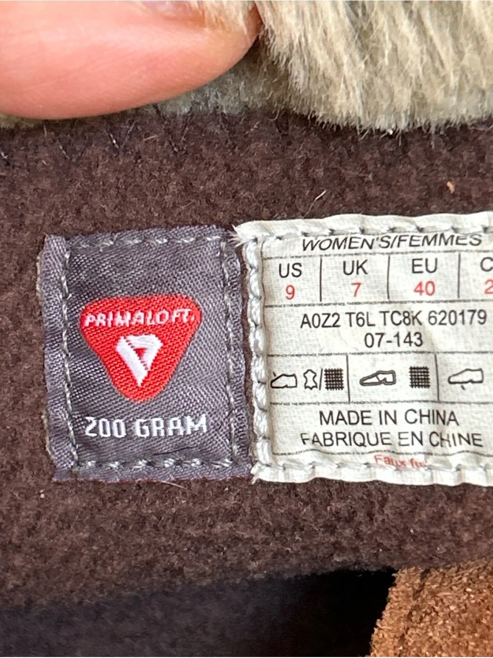 THE NORTH FACE Primaloft 200 Gram Insulation Womens Winter Boots Sz 9 Suede/FUR